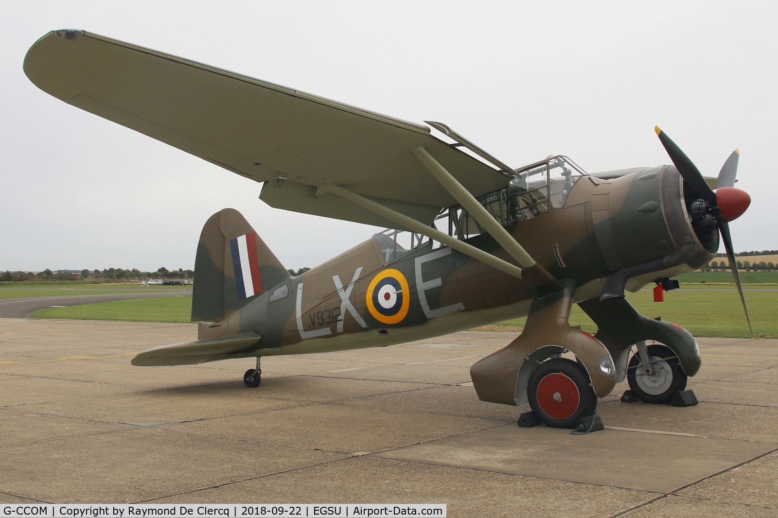 G-CCOM, 1939 Westland Lysander IIIA C/N Y1363, Battle of Britain Airshow at Duxford.