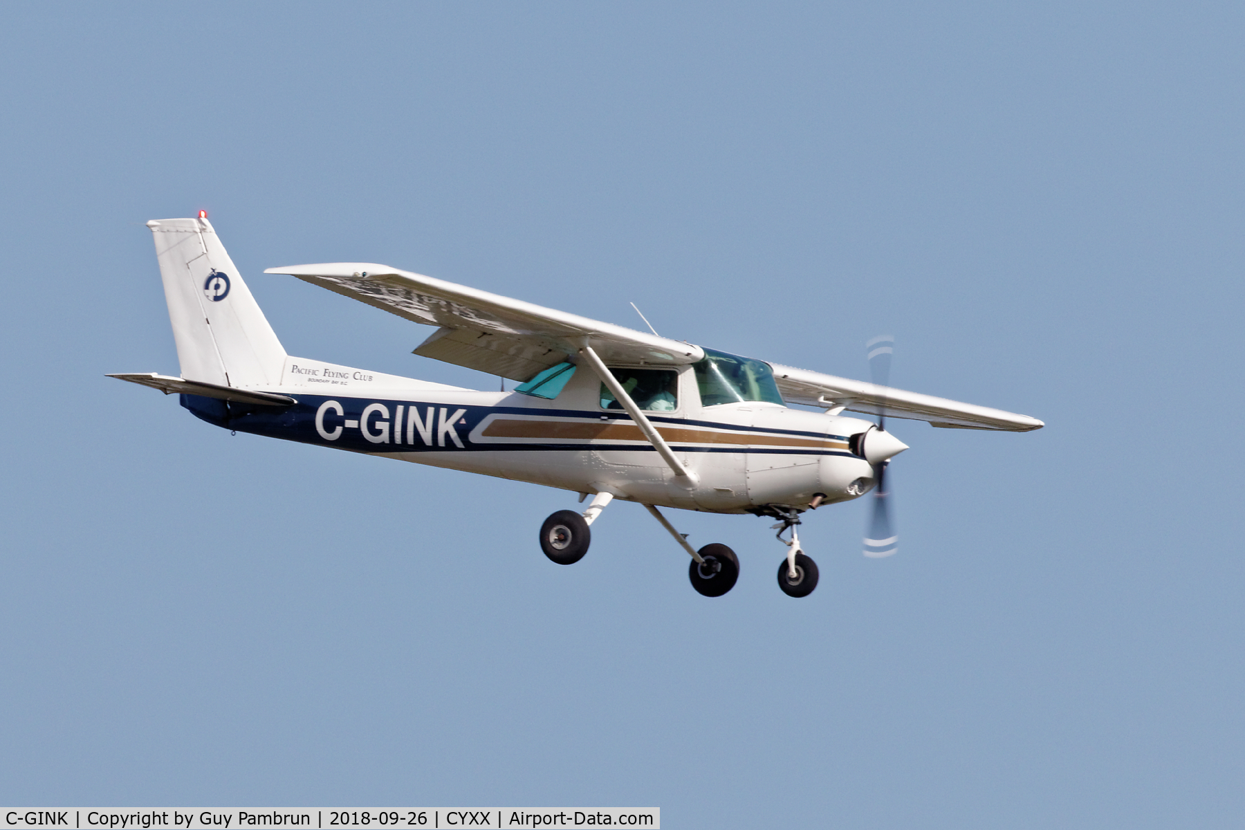 C-GINK, 1980 Cessna 152 C/N 15284807, Landing