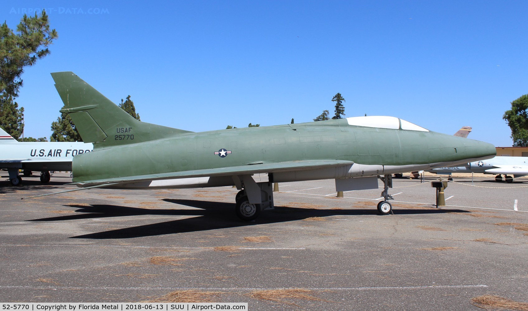52-5770, North American F-100A Super Sabre C/N 192-15, F-100A