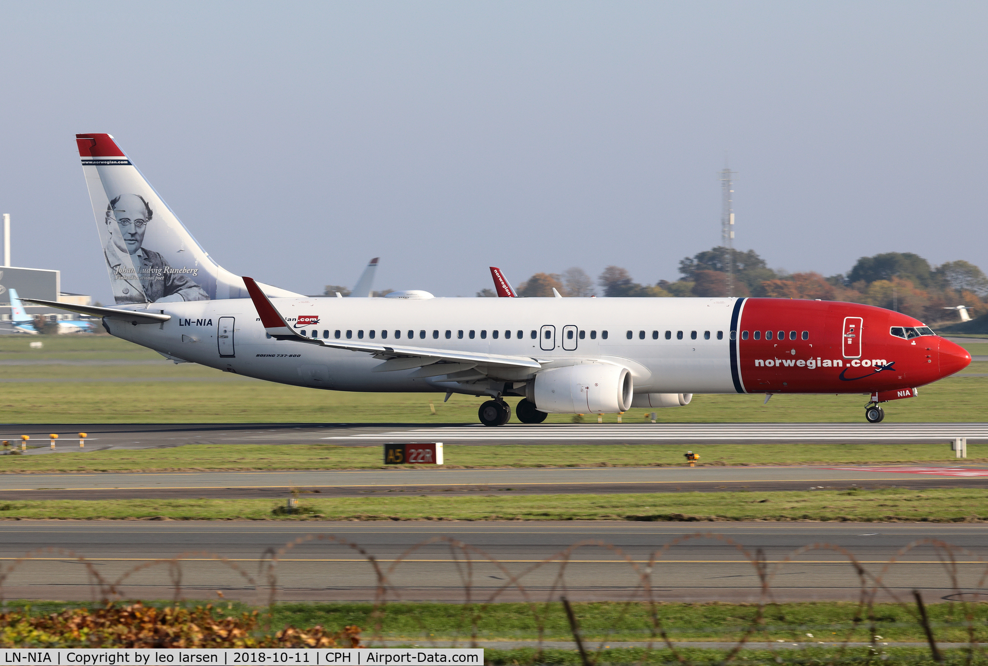 LN-NIA, 2012 Boeing 737-8JP C/N 39444, Copenhagen 11.10.2018