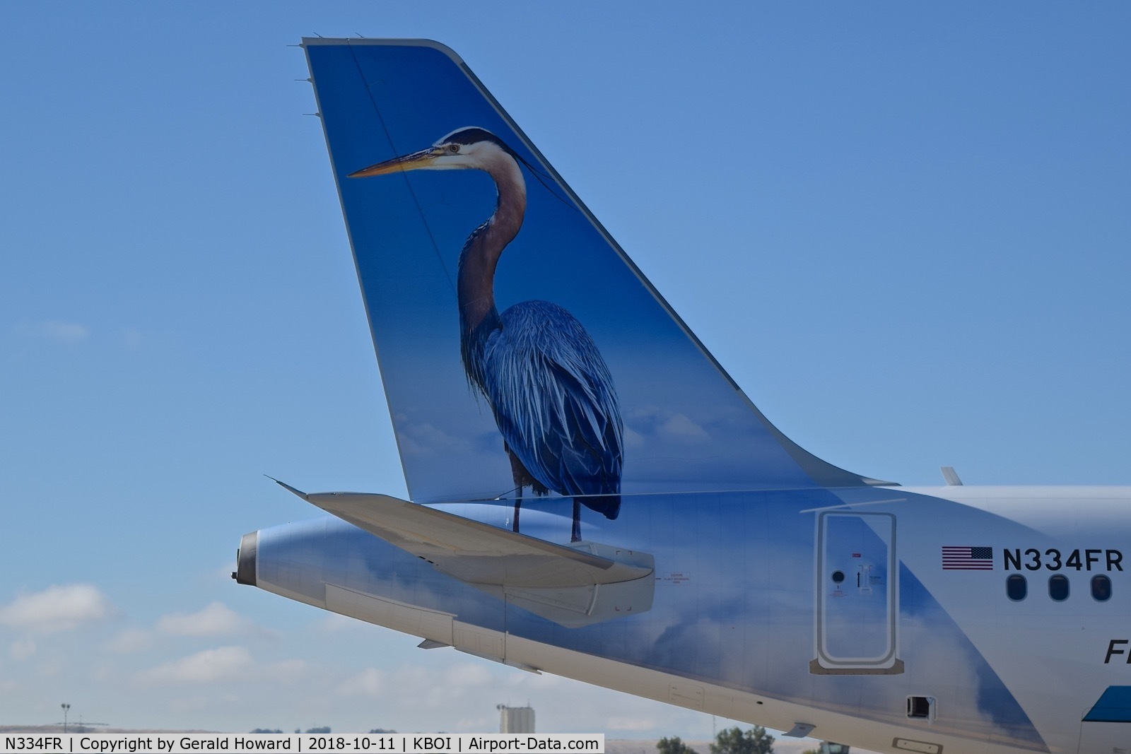N334FR, 2018 Airbus A320-251N C/N 8306, Stretch The Great Blue Heron.