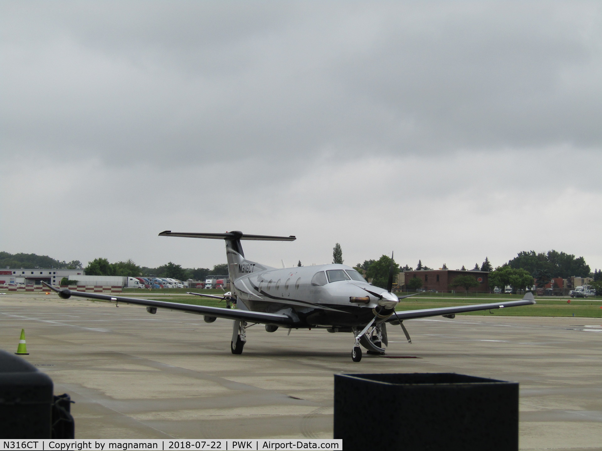 N316CT, 2011 Pilatus PC-12/47E C/N 1318, near terminal