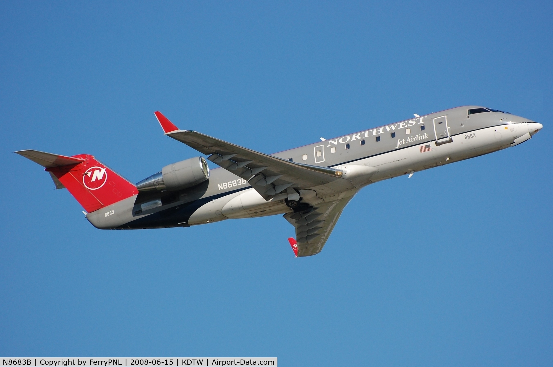 N8683B, 2002 Bombardier CRJ-200 (CL-600-2B19) C/N 7683, CL200 of NWA Airling