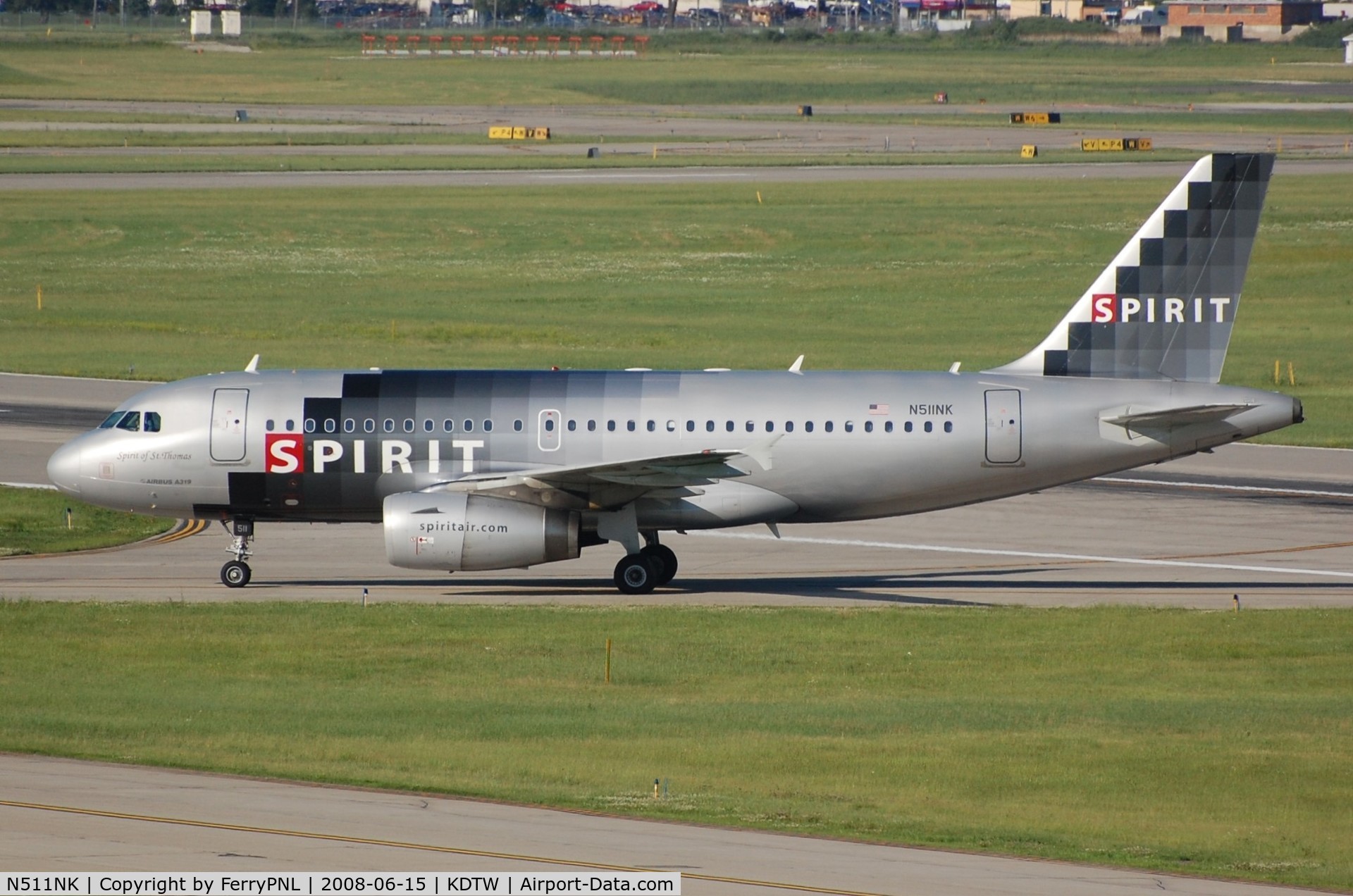 N511NK, 2006 Airbus A319-132 C/N 2659, Arrival of Spirit A319