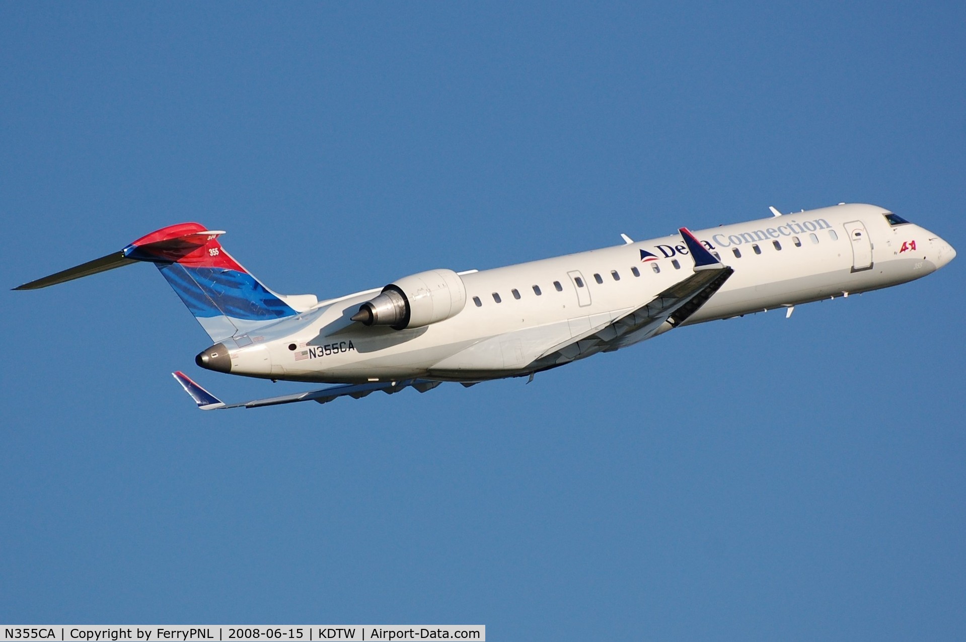 N355CA, 2002 Bombardier CRJ-701ER (CL-600-2C10) Regional Jet C/N 10067, ASA/Delta Connection CL700