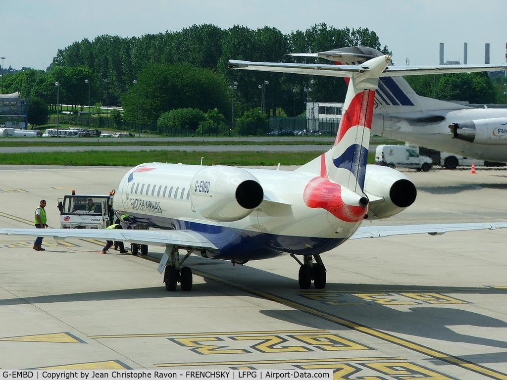 G-EMBD, 1998 Embraer EMB-145EU (ERJ-145EU) C/N 145039, British Regional Airlines (Dniproavia dd 7/08 damaged 28 Apr 2011 UUEE possible w/o)