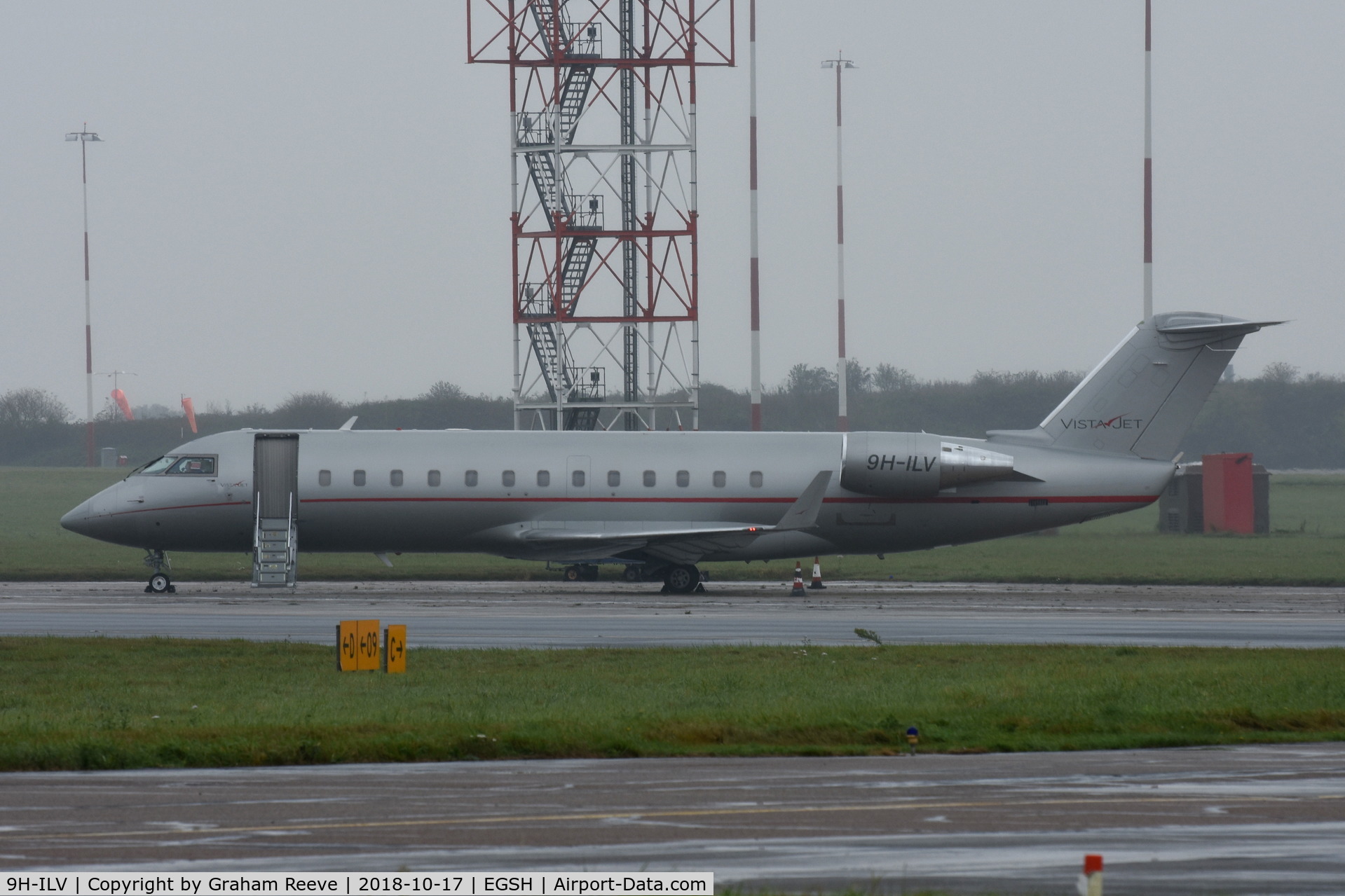 9H-ILV, 2008 Bombardier Challenger 850 (CL-600-2B19) C/N 8082, Parked at Norwich.