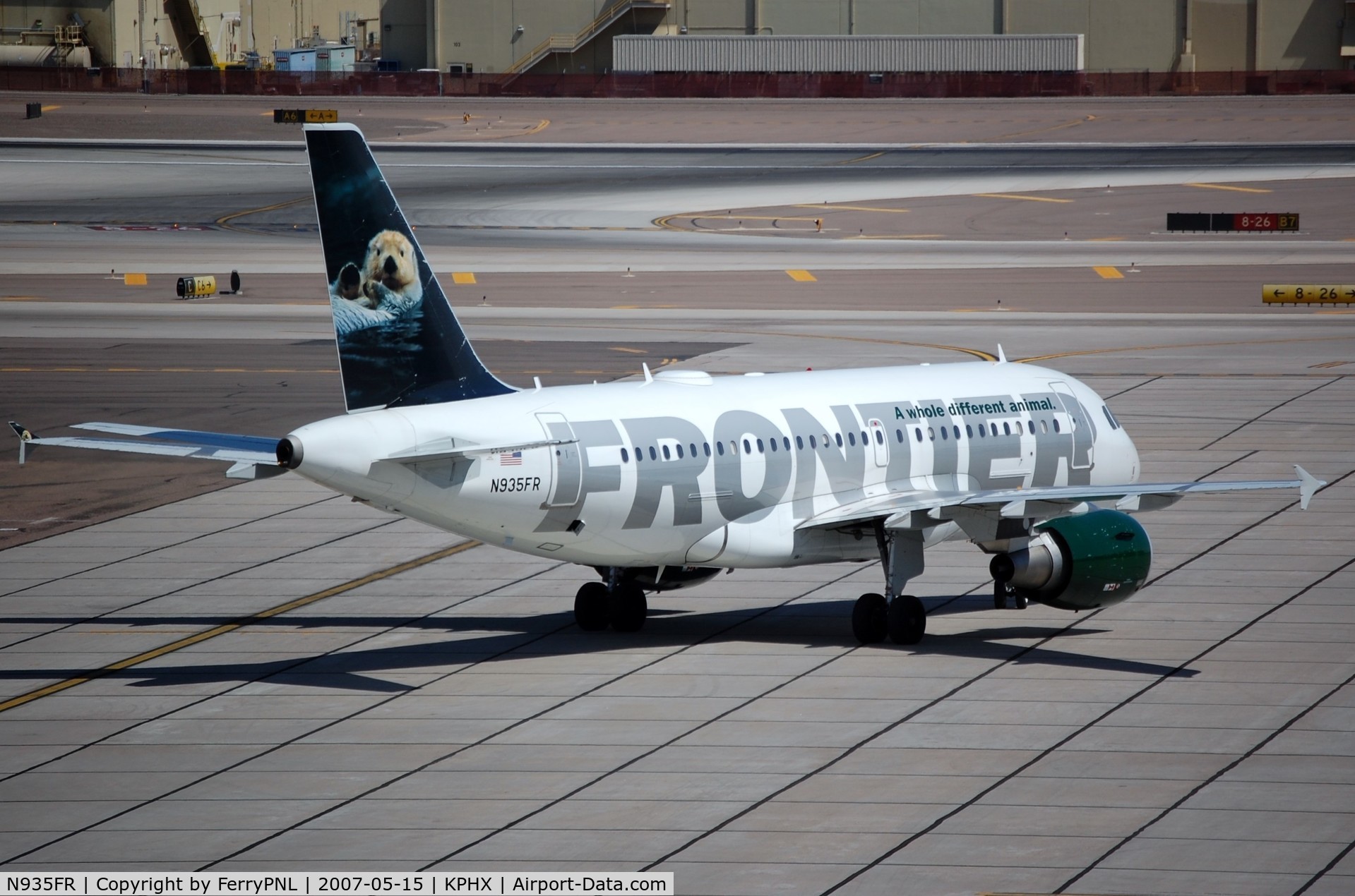 N935FR, 2004 Airbus A319-111 C/N 2318, Frontier Sea Otter A319 called Hector