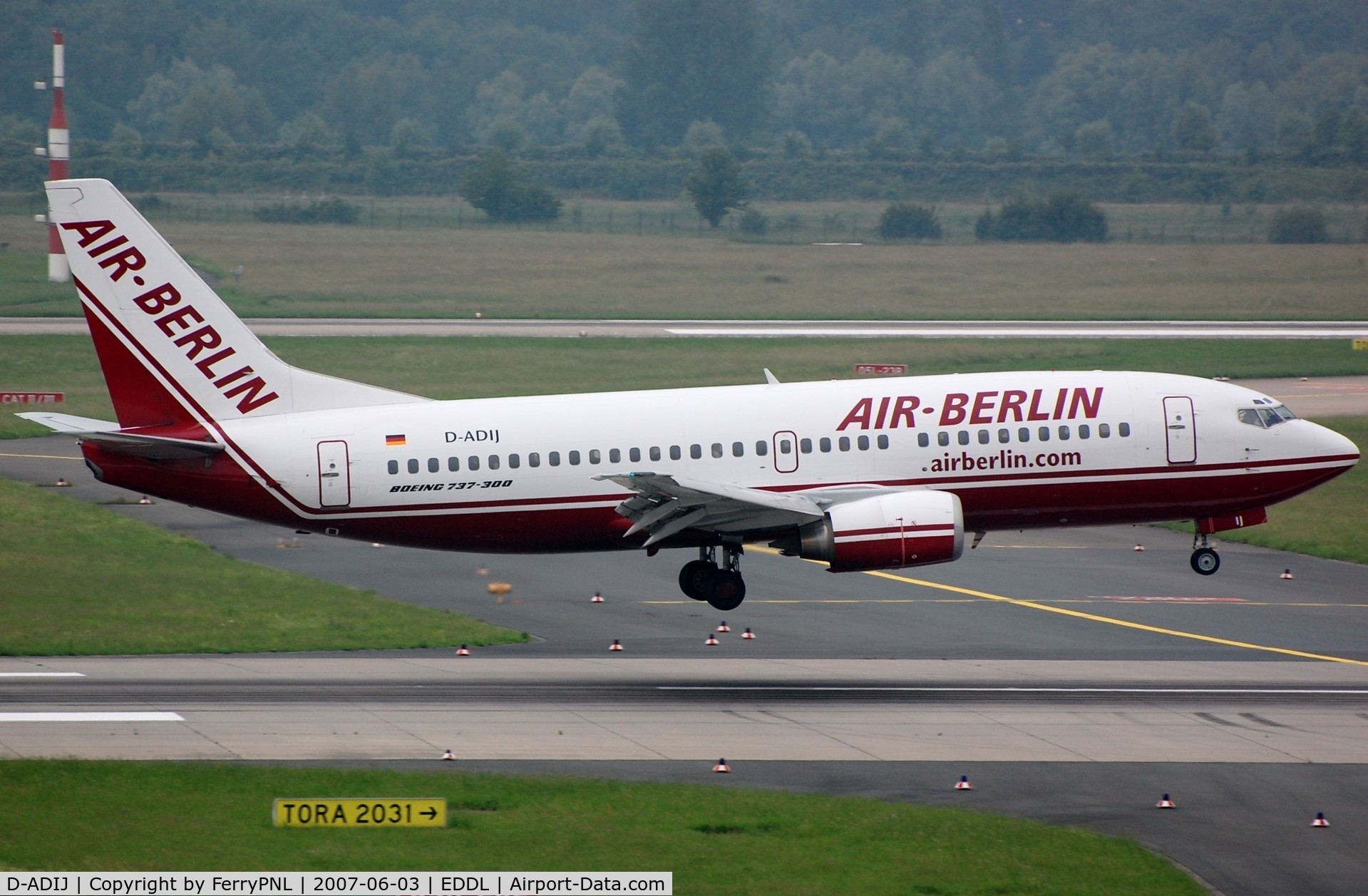 D-ADIJ, 1991 Boeing 737-3M8 C/N 25041, Air Berlin B733. Aircraft stored in 2018 by BoA.