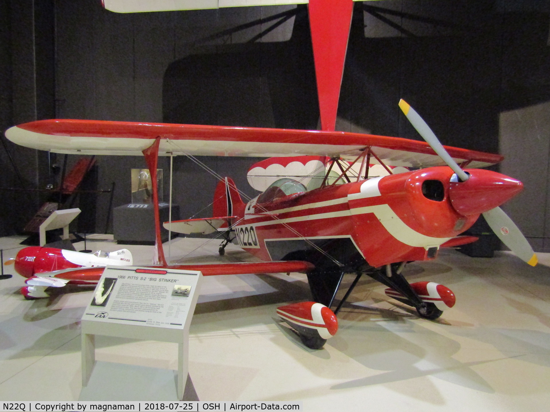 N22Q, 1966 Pitts S-2 Special C/N 1001, at EAA musuem
