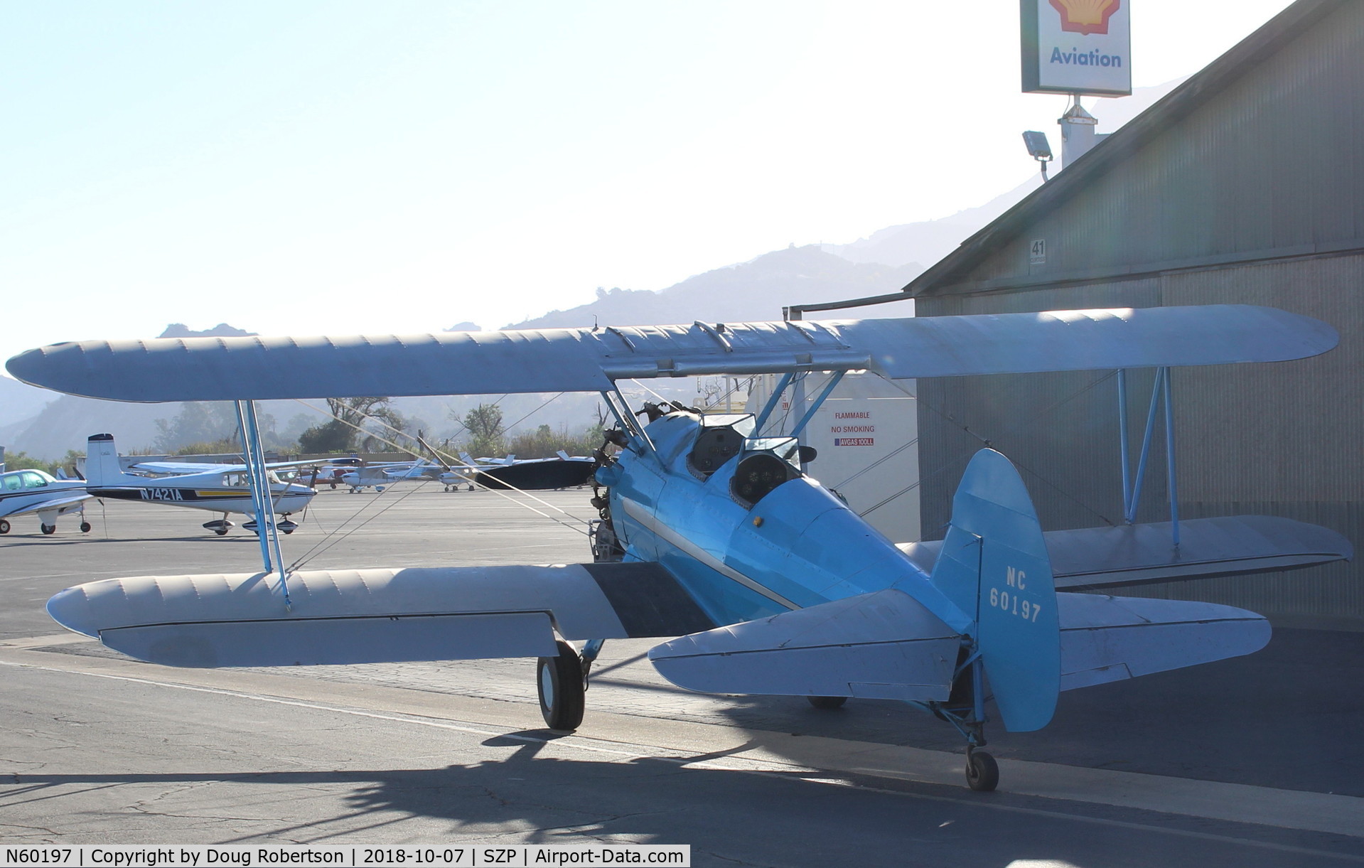 N60197, 1942 Boeing A75 C/N 75-3527, 1942 Boeing Stearman A75, P&W R985 Wasp Jr. 450 Hp upgrade-will fly today