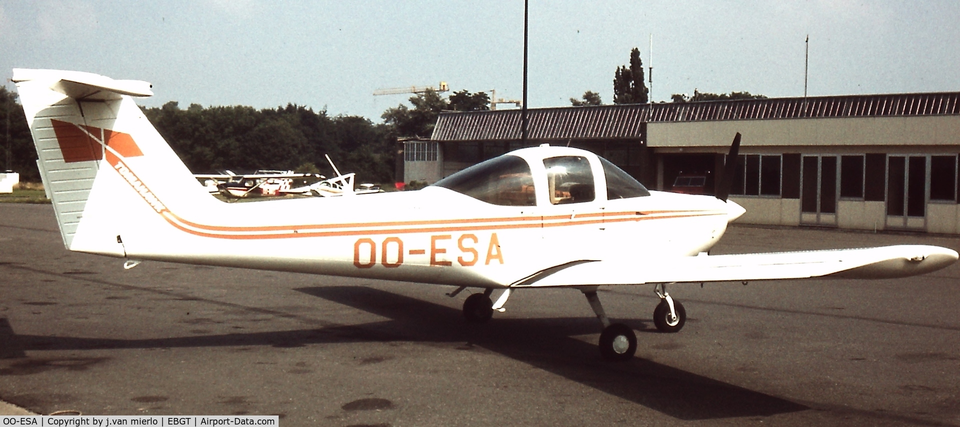OO-ESA, 1978 Piper PA-38-112 Tomahawk Tomahawk C/N 38-78A0733, Ghent, Belgium end'70s