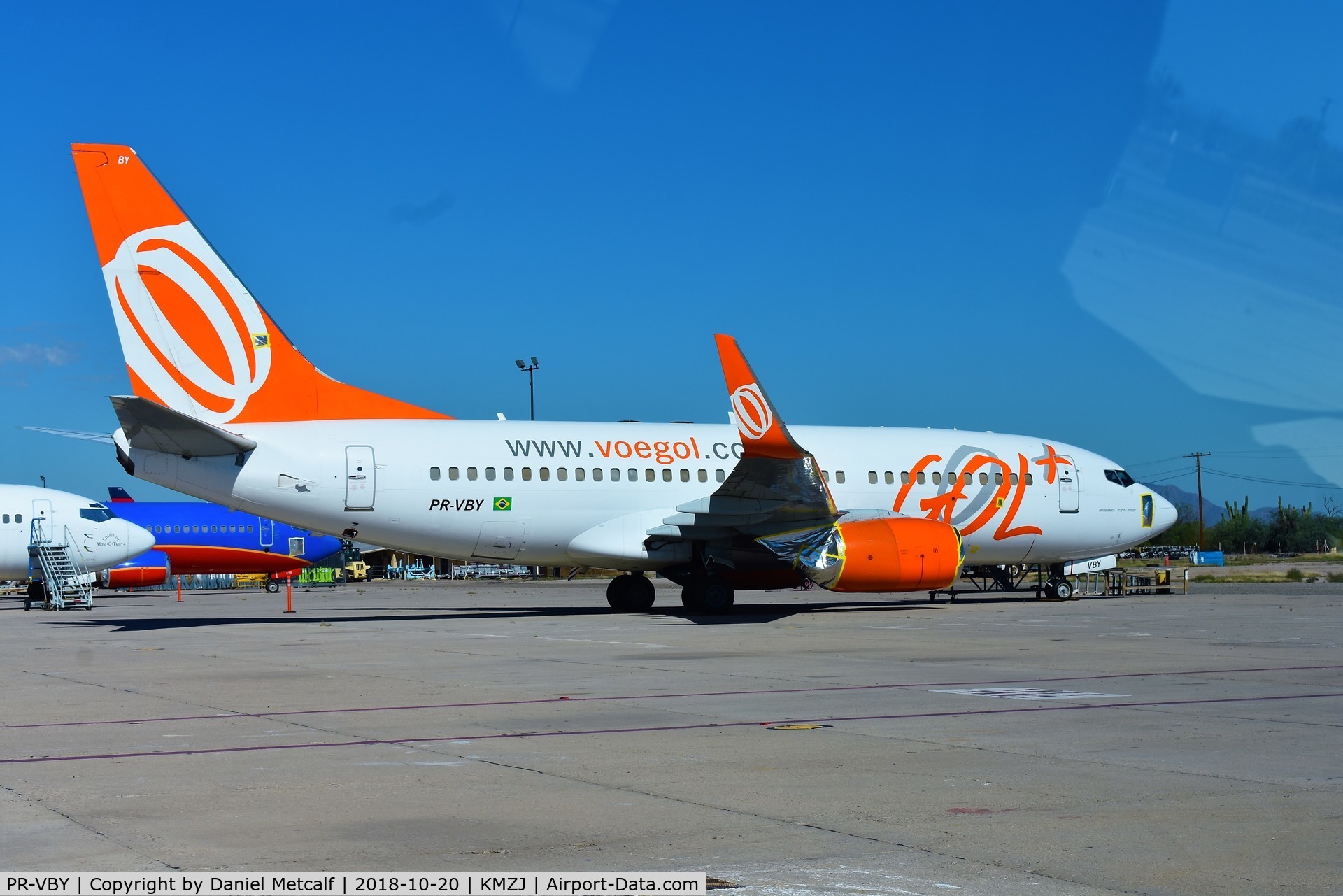 PR-VBY, 1999 Boeing 737-73A C/N 28499, Seen at Pinal Airpark near Marana, AZ