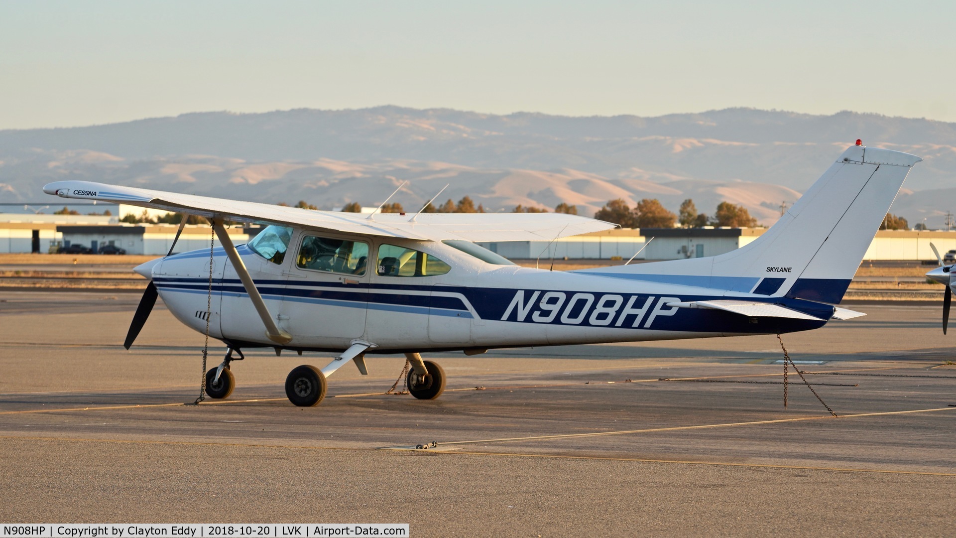 N908HP, 1981 Cessna 182R Skylane C/N 18267881, Livermore Airport California 2018.