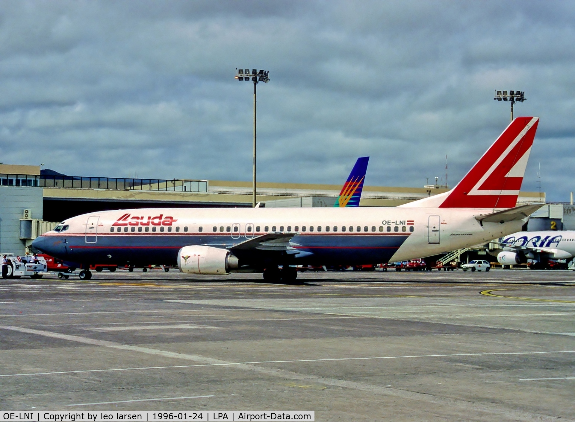 OE-LNI, 1993 Boeing 737-4Z9 C/N 27094, Las Palmas 24.1.1996