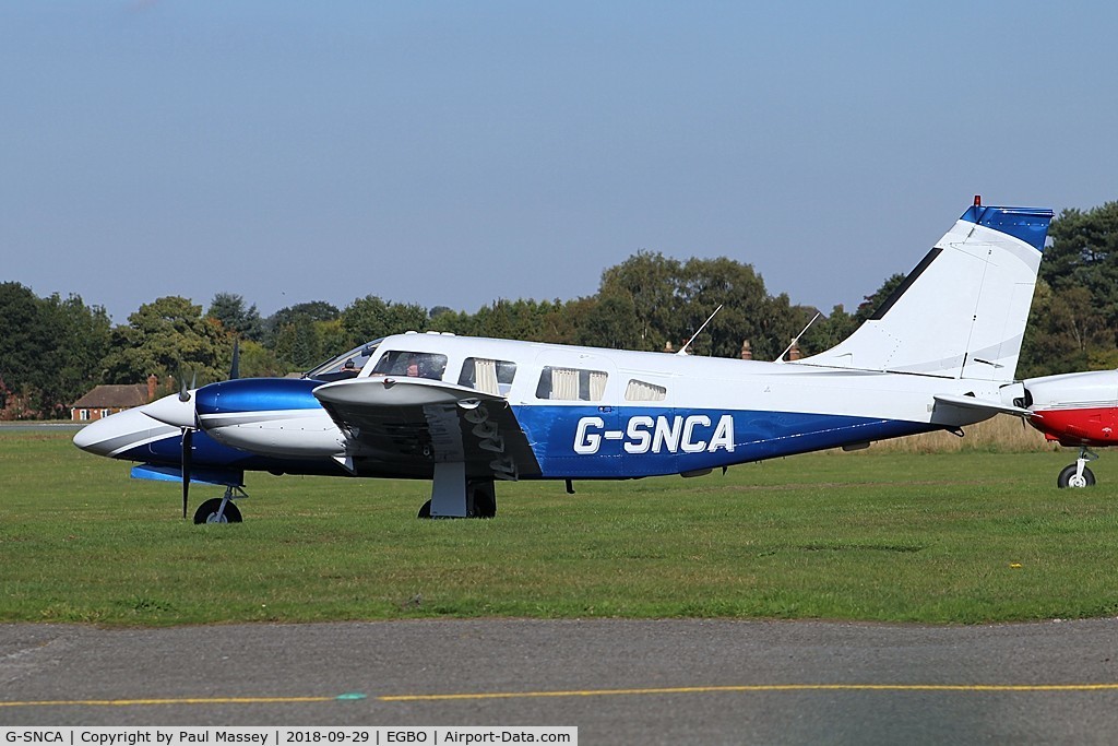 G-SNCA, 1979 Piper PA-34-200T Seneca II C/N 34-7970355, Visiting Aircraft. Ex:-5B-CKW