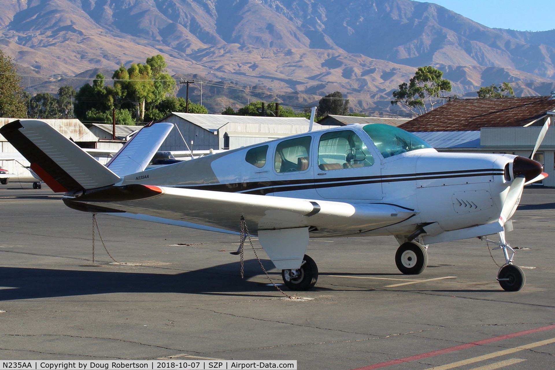 N235AA, 1959 Beech K35 Bonanza C/N D-5967, 1959 Beech K35 BONANZA, Continental IO-470-C 250 Hp, on Transient Ramp