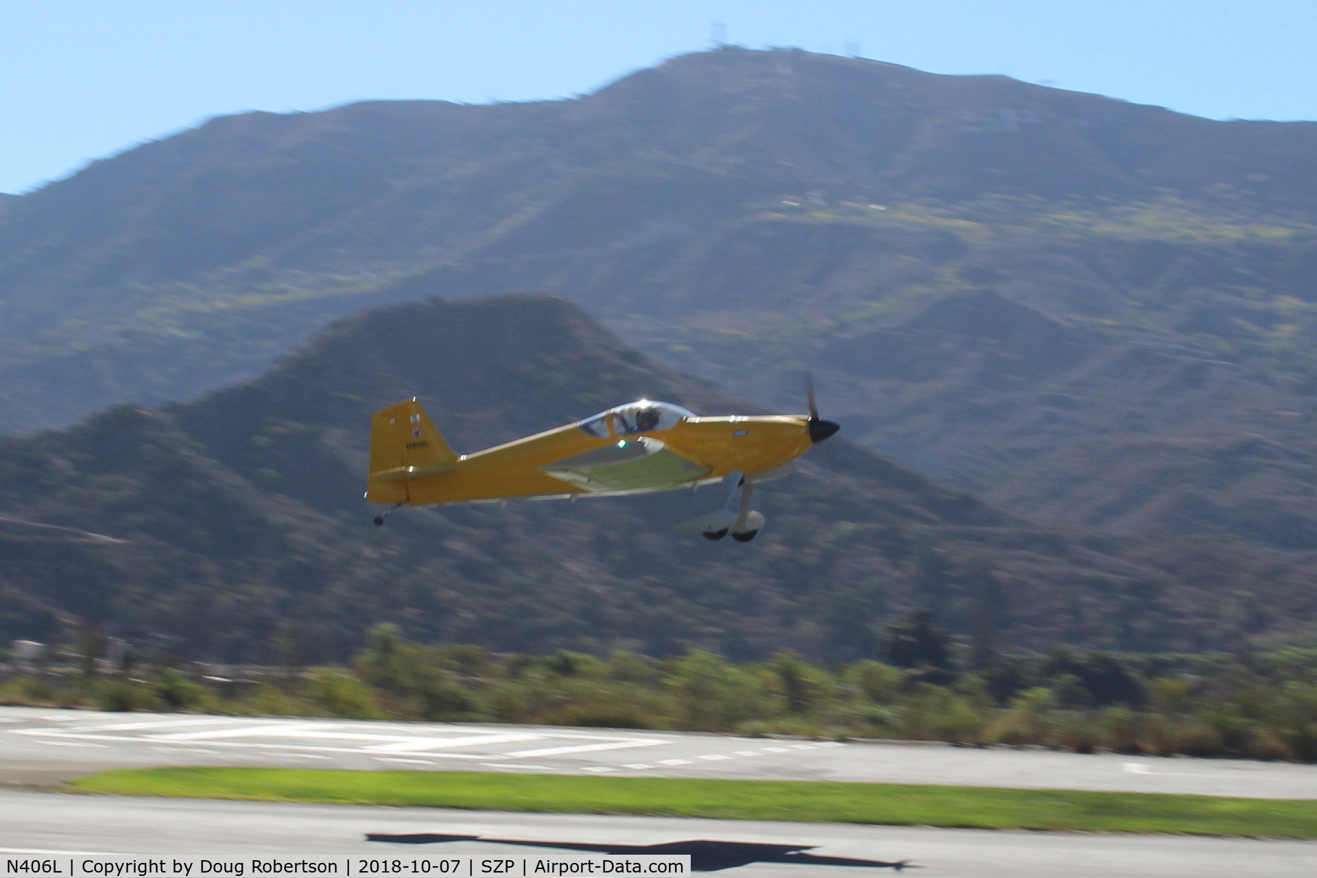 N406L, 2008 Vans RV-6 C/N 936, Provo VANs RV-6, Lycoming O-320 160 Hp, takeoff climb Rwy 22. Young Eagles flight