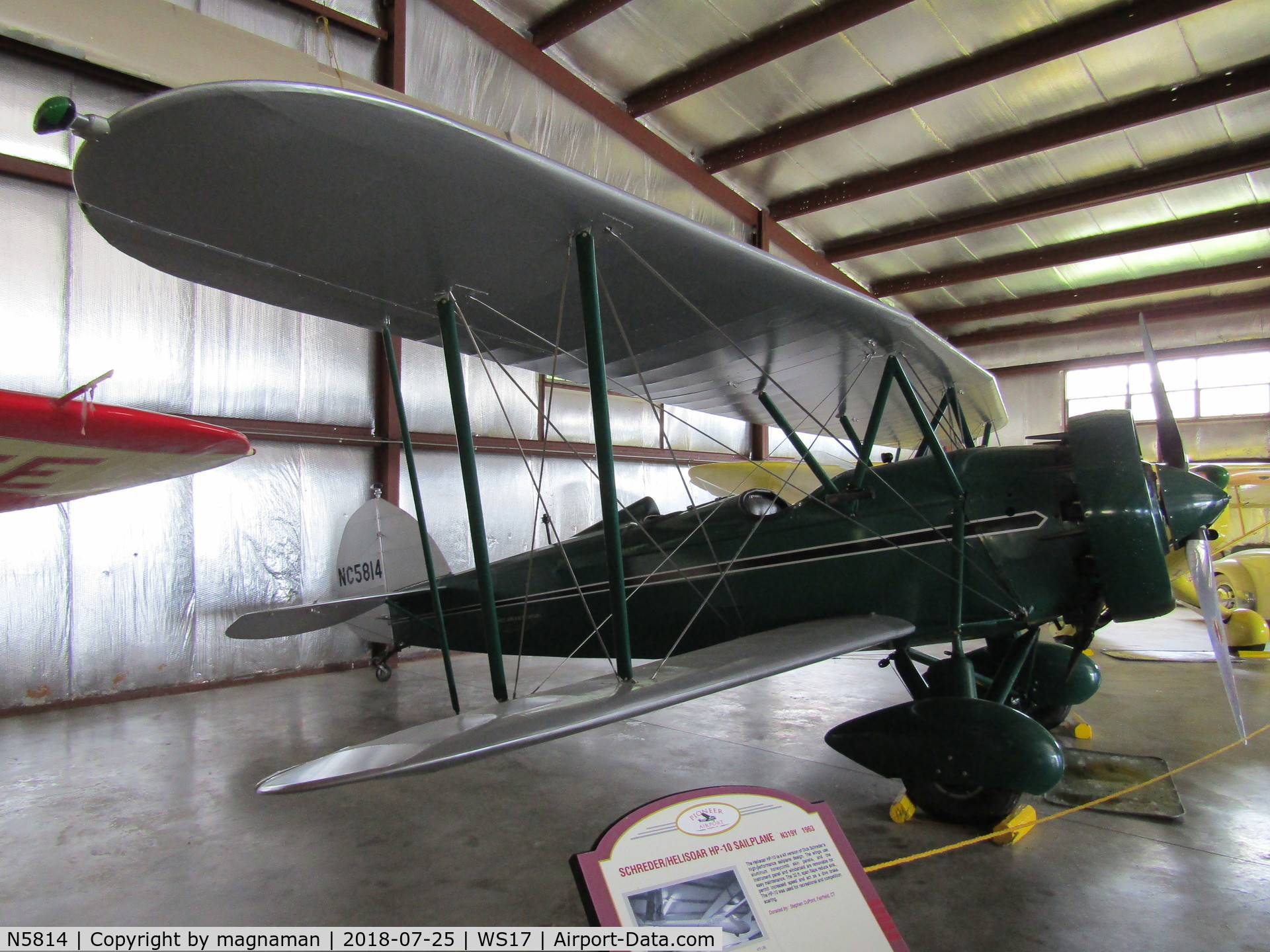 N5814, 1928 Waco ATO C/N A-4, at pioneer