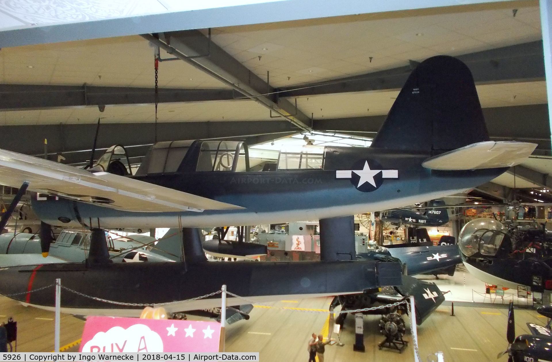 5926, 1942 Vought OS2U-3 Kingfisher C/N A-752, Vought OS2U-3 Kingfisher at the NMNA, Pensacola FL