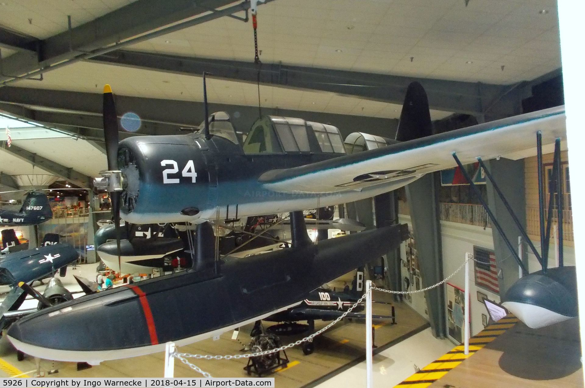 5926, 1942 Vought OS2U-3 Kingfisher C/N A-752, Vought OS2U-3 Kingfisher at the NMNA, Pensacola FL
