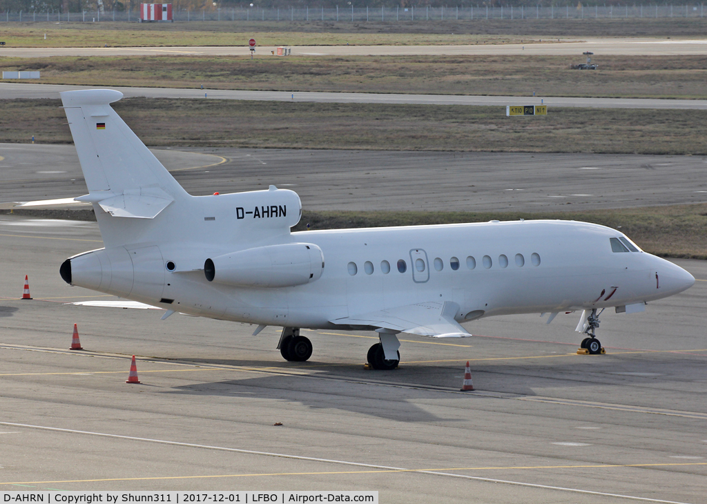 D-AHRN, 2001 Dassault Falcon 900EX C/N 96, Parked at the General Aviation area...
