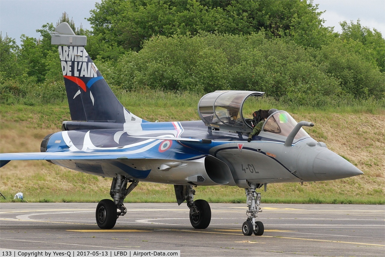 133, Dassault Rafale C C/N 133, Dassault Rafale C, Flight line, Bordeaux-Mérignac Air Base 106 (LFBD-BOD) Open day 2017