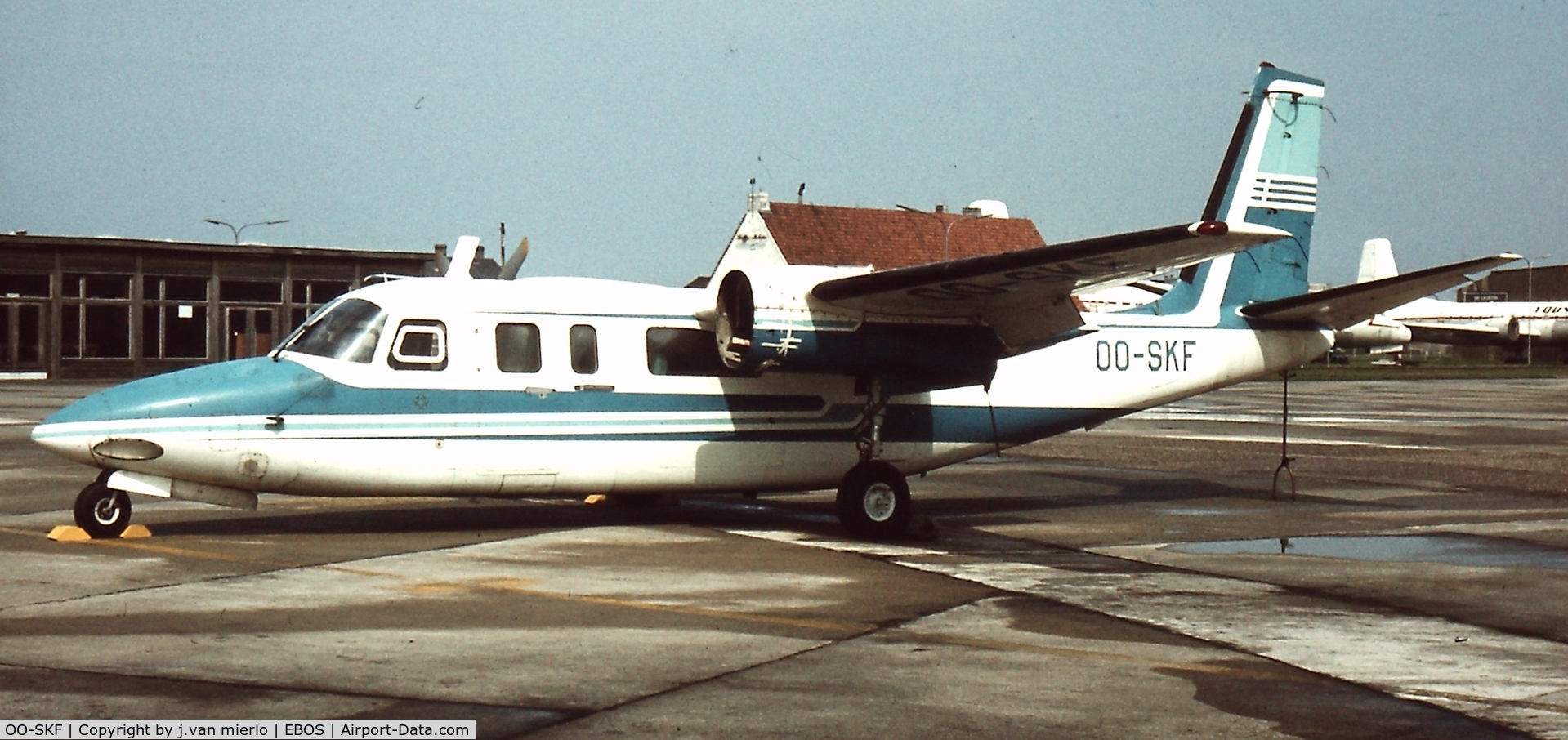 OO-SKF, 1968 Aero Commander 680V Turbo Commander C/N 1720-91, Ostend, Belgium '78