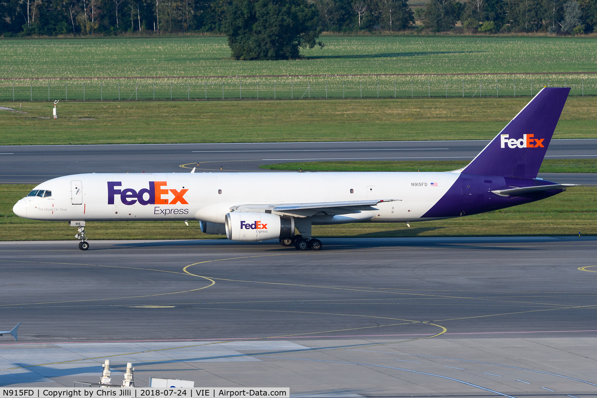 N915FD, 1988 Boeing 757-236 C/N 24120, FedEx Express