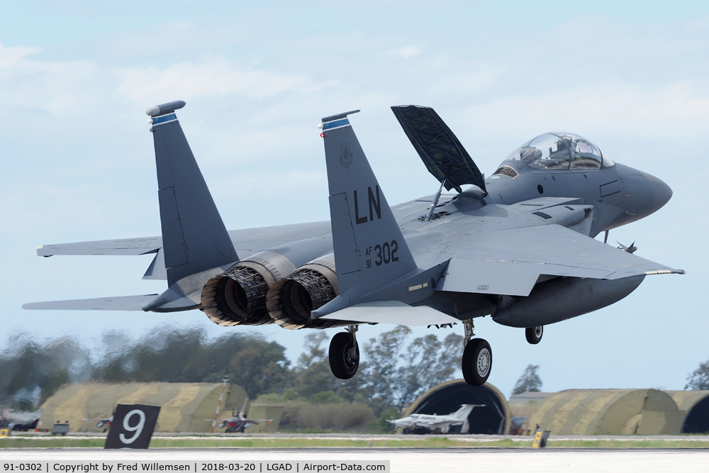 91-0302, 1991 McDonnell Douglas F-15E Strike Eagle C/N 1209/E167, 