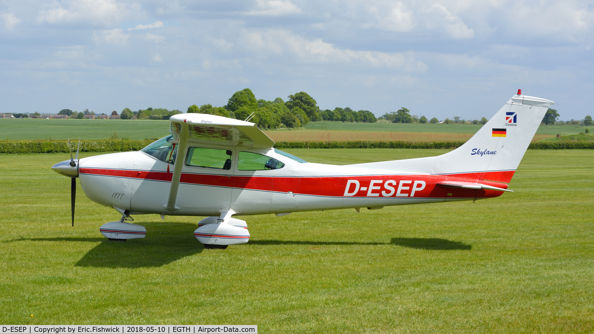 D-ESEP, 1975 Cessna 182P Skylane C/N 182-63998, x. D-ESEP visiting the Shuttleworth Collection, May, 2018.