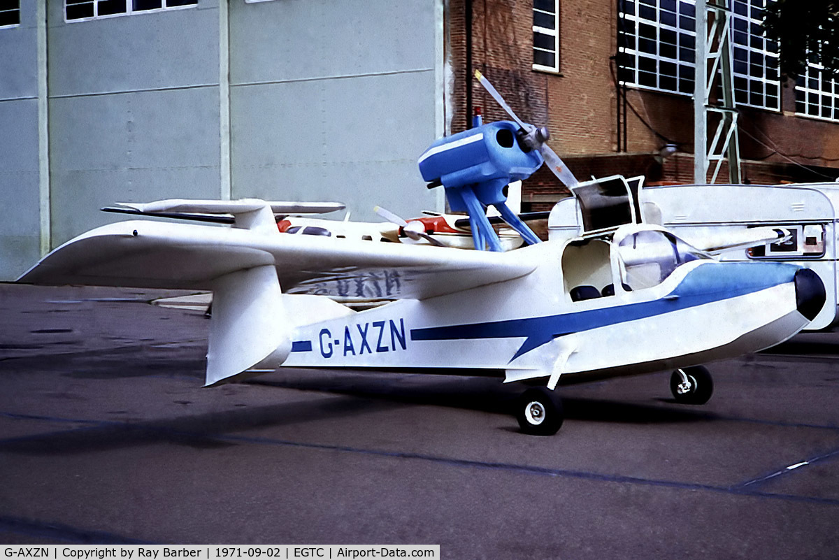 G-AXZN, Schweizer TSC-1A1 Teal C/N 8, Thurston TSC-1A Teal [008] Cranfield~G  02/09/1971
