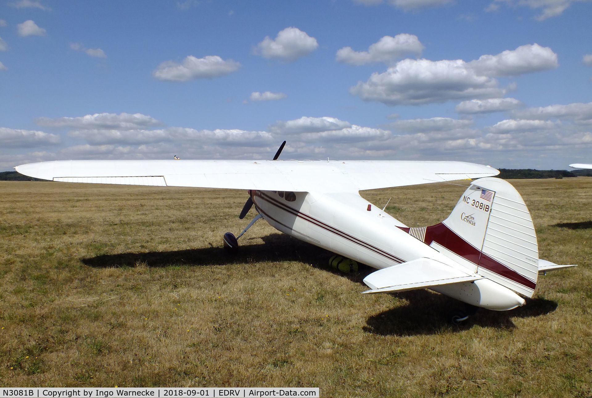 N3081B, 1952 Cessna 195B Businessliner C/N 7966, Cessna 195B at the 2018 Flugplatzfest Wershofen