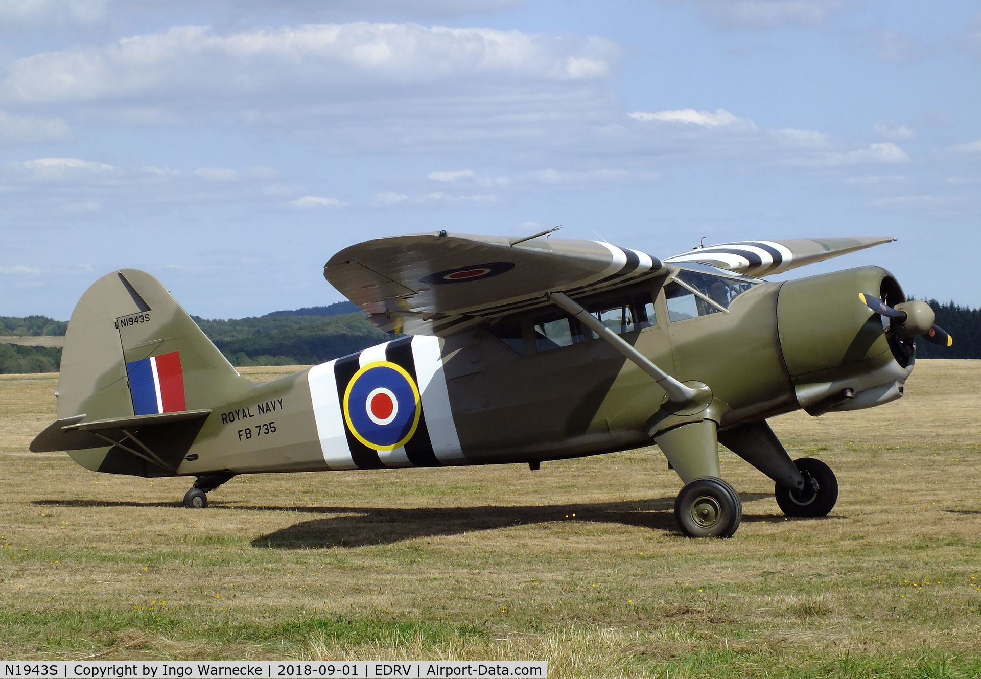 N1943S, 1943 Stinson V77 Reliant C/N 77-463, Stinson (Vultee) V-77/AT-19 Reliant at the 2018 Flugplatzfest Wershofen