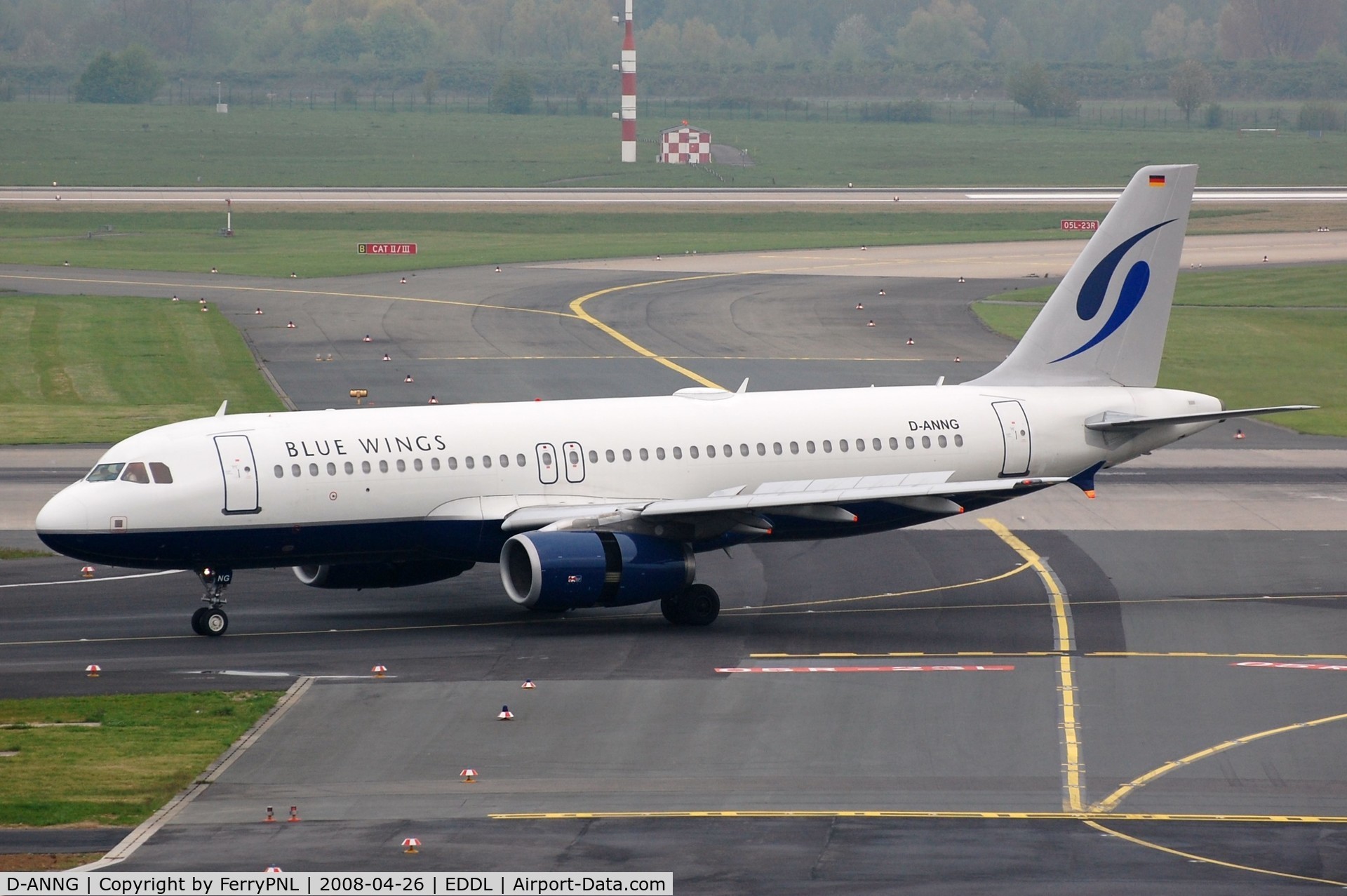D-ANNG, 2001 Airbus A320-232 C/N 1464, Blue Wings A320. Aircraft scrapped in DUS 2011.