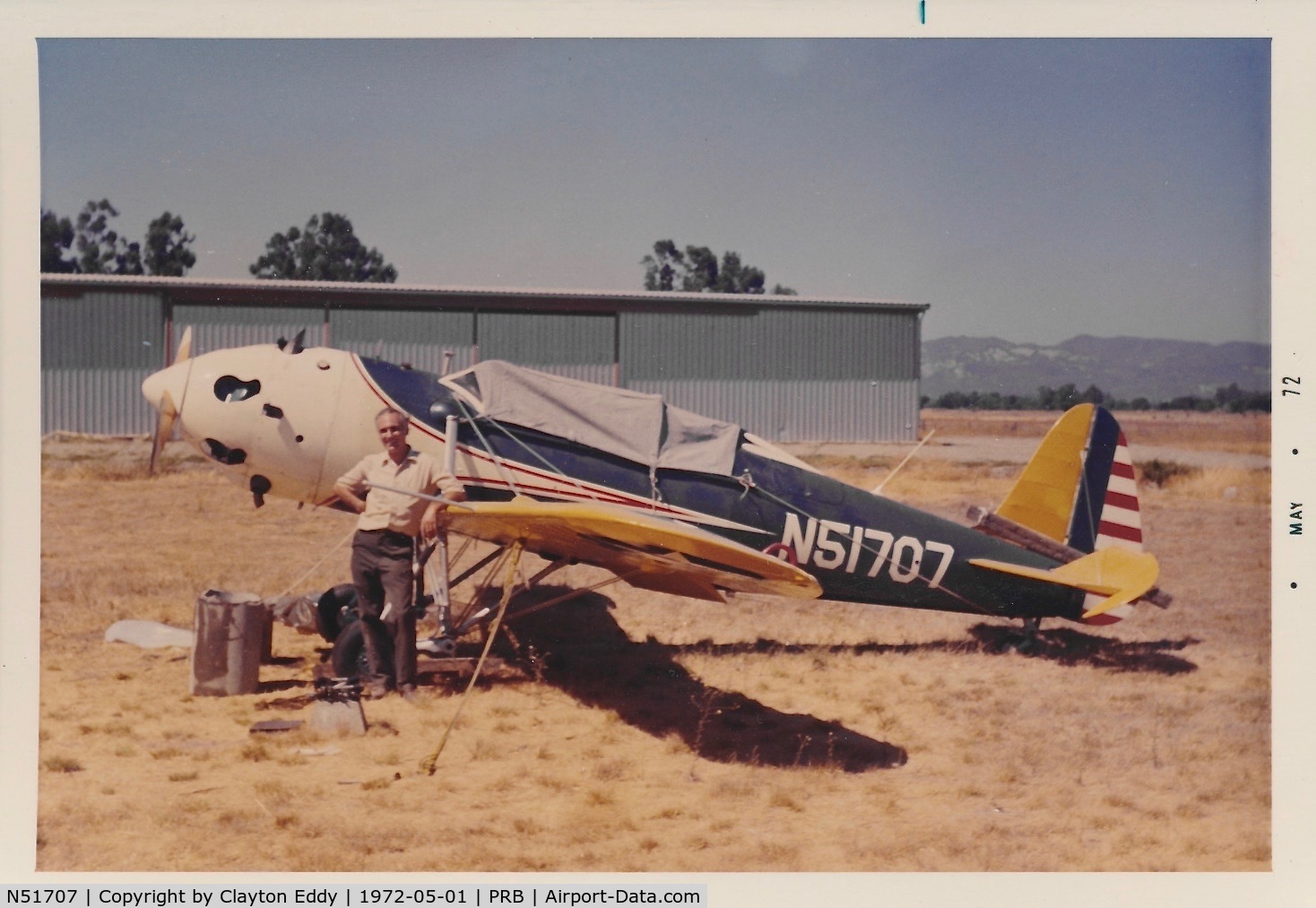 N51707, 1942 Ryan Aeronautical ST3KR C/N 1788, California 1972