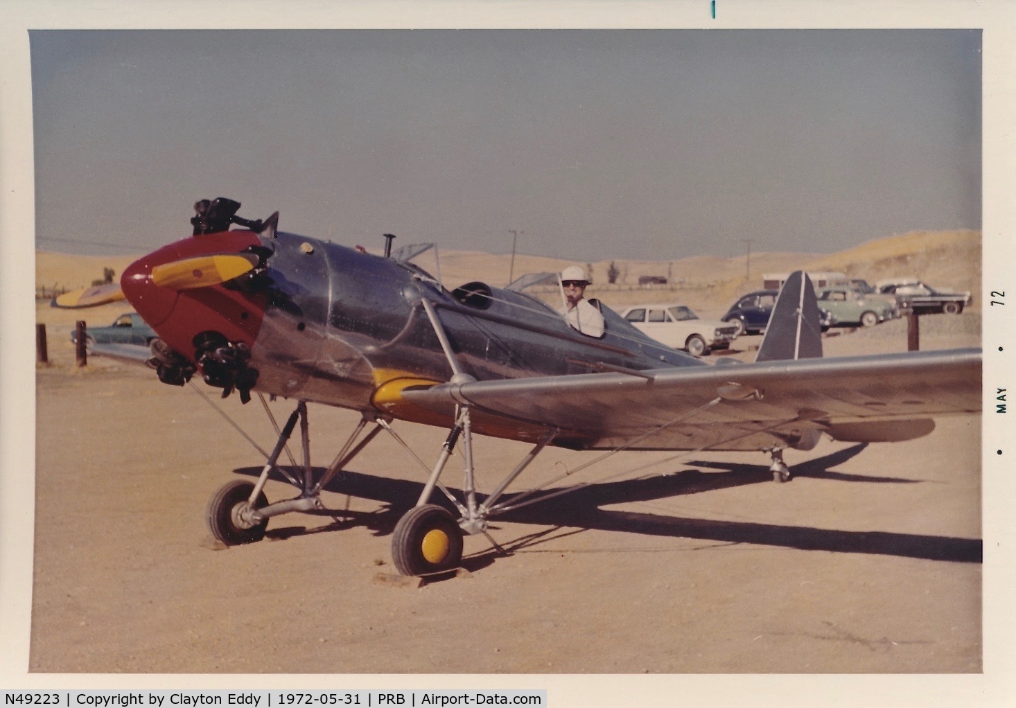 N49223, 1941 Ryan Aeronautical ST3KR C/N 1014, Paso Robles flyin California May 1972.