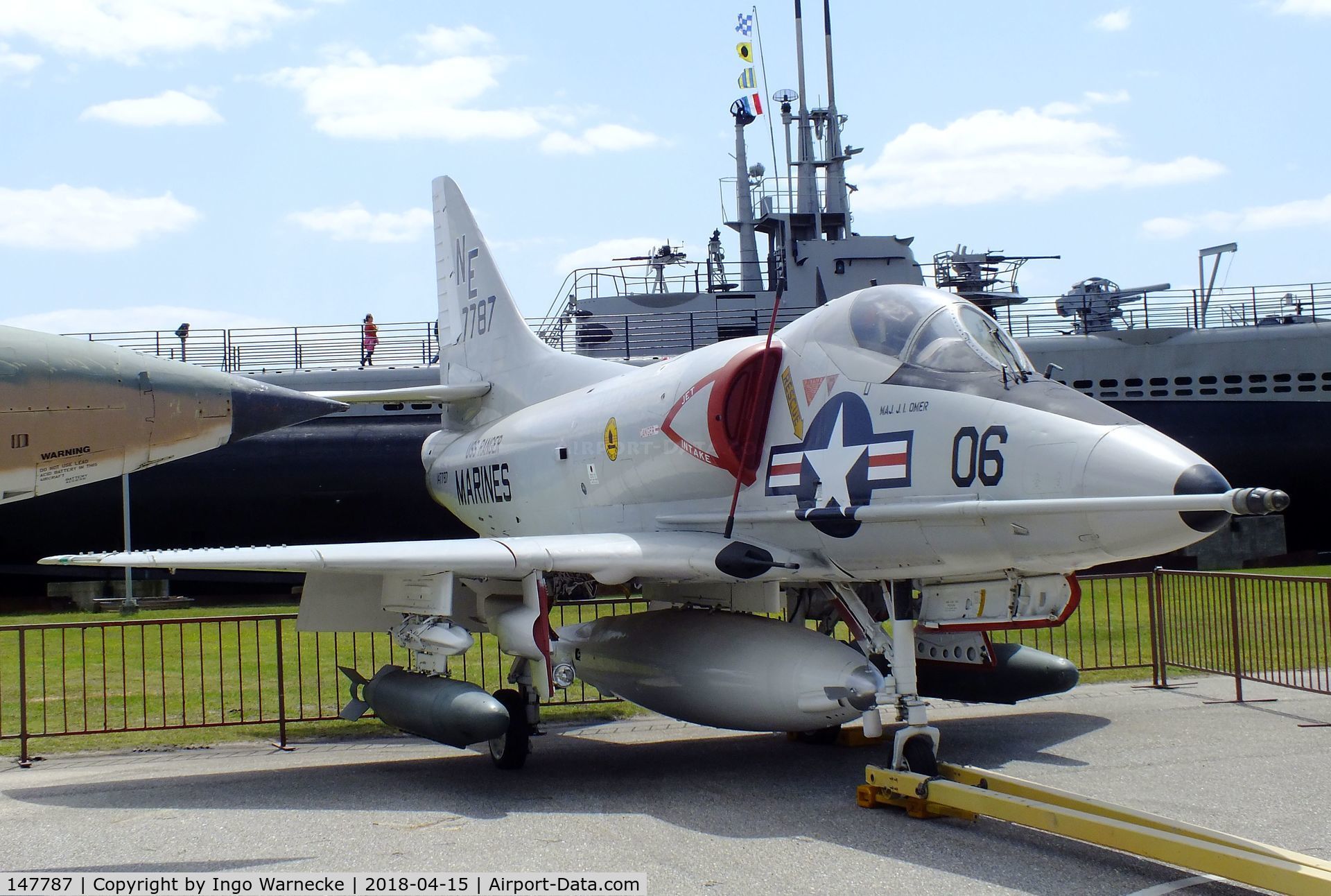 147787, Douglas A-4L Skyhawk C/N 12551, Douglas A-4L Skyhawk at the USS Alabama Battleship Memorial Park, Mobile AL