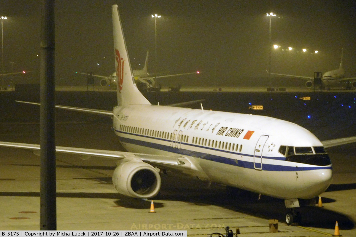 B-5175, 2006 Boeing 737-86N C/N 35209, At Beijing