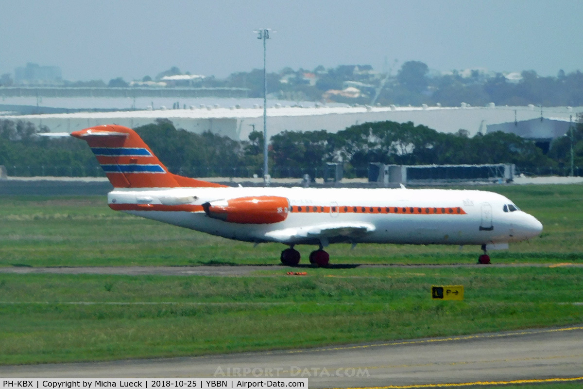 PH-KBX, 1996 Fokker 70 (F-28-0070) C/N 11547, At Brisbane
