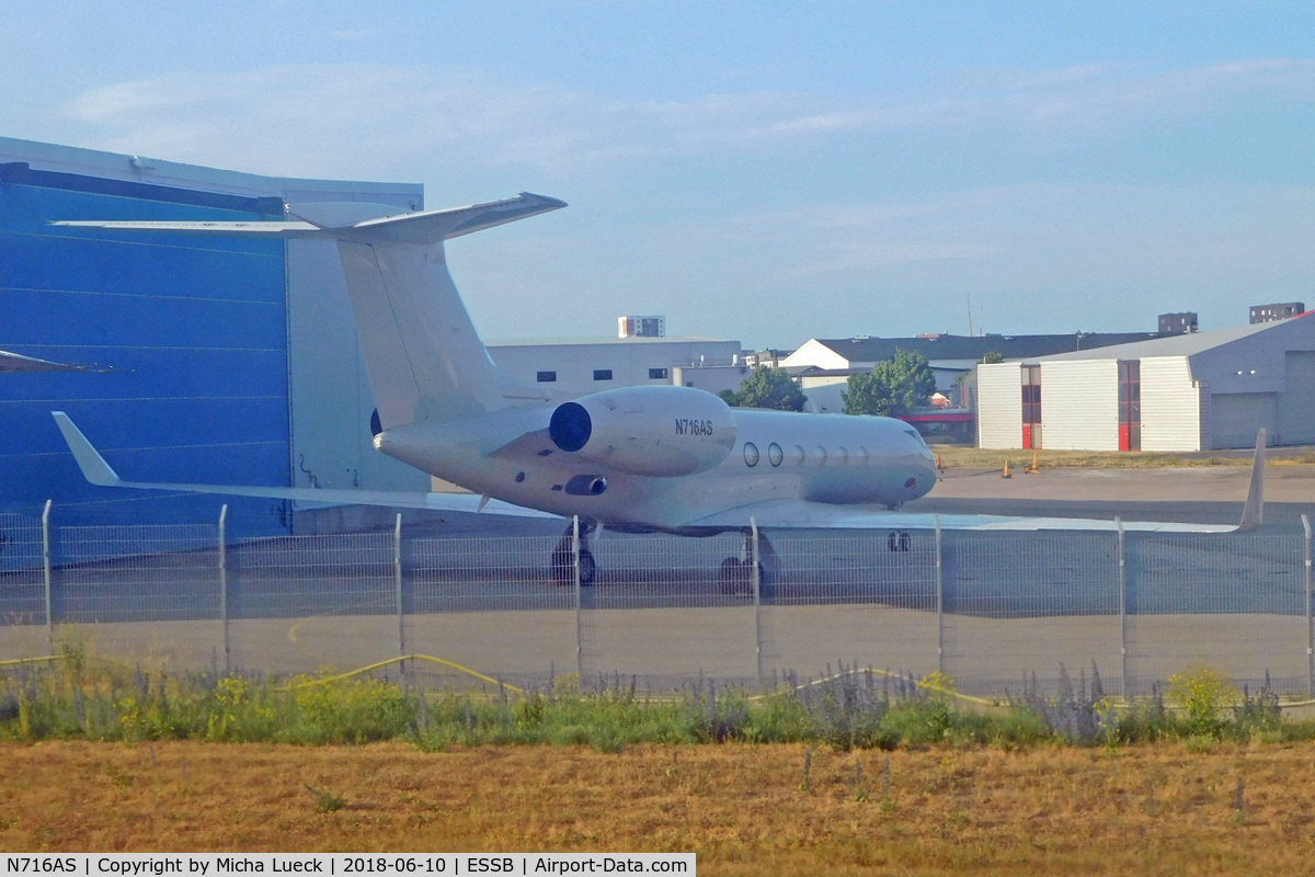 N716AS, 1989 Gulfstream Aerospace G-IV C/N 1119, At Bromma