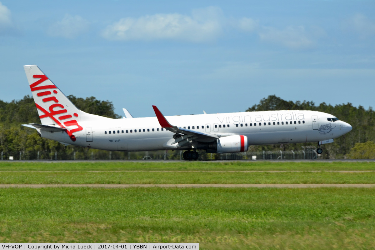 VH-VOP, 2003 Boeing 737-8FE C/N 33797, At Brisbane