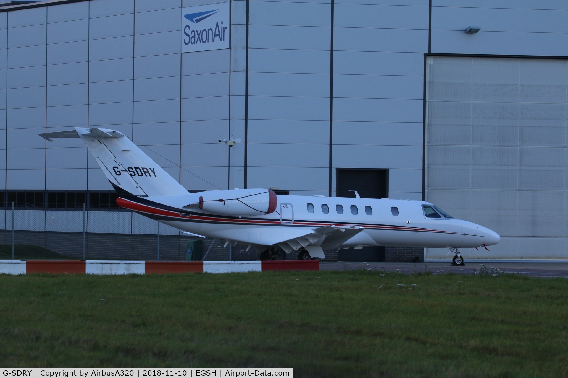 G-SDRY, 2013 Cessna 525C CitationJet CJ4 C/N 525C-0134, seen on the Saxon ramp