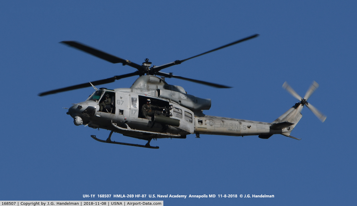 168507, Bell UH-1Y Venom C/N 55171/Y83, Fly by.