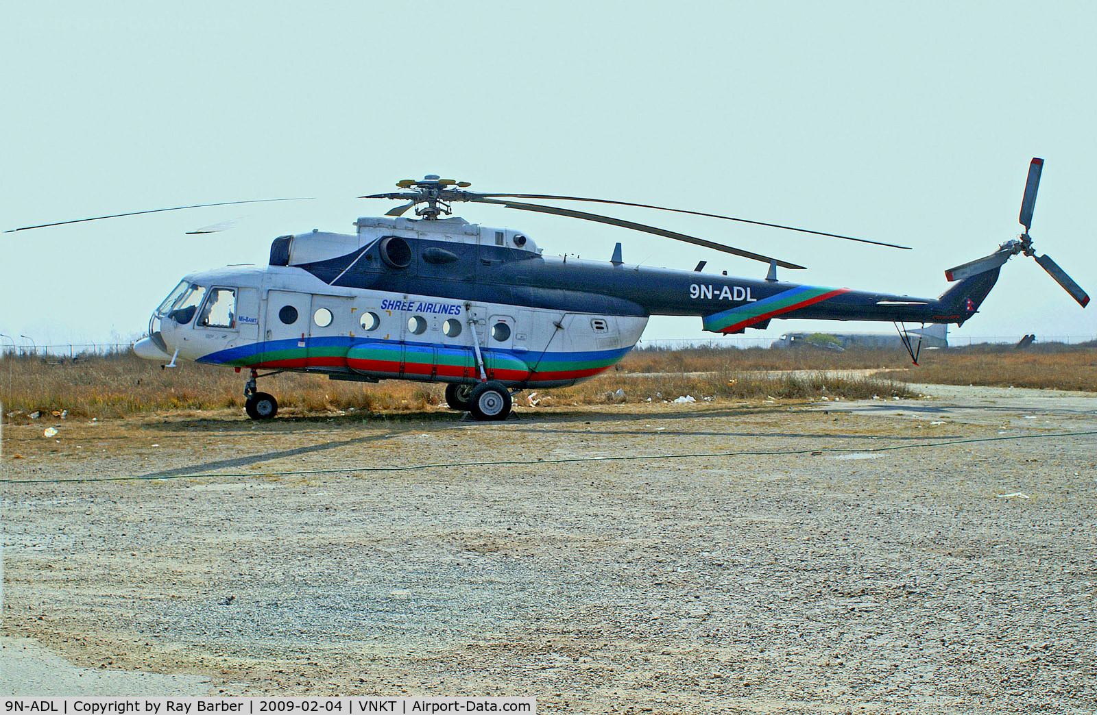 9N-ADL, 1992 MIL Mi-8AMT C/N 59489605283, 9N-ADL   Mil Mi-8 AMT [59489605283] (Shree Airlines) Kathmandu-Tribhuvan Int'l~9N 04/02/2009