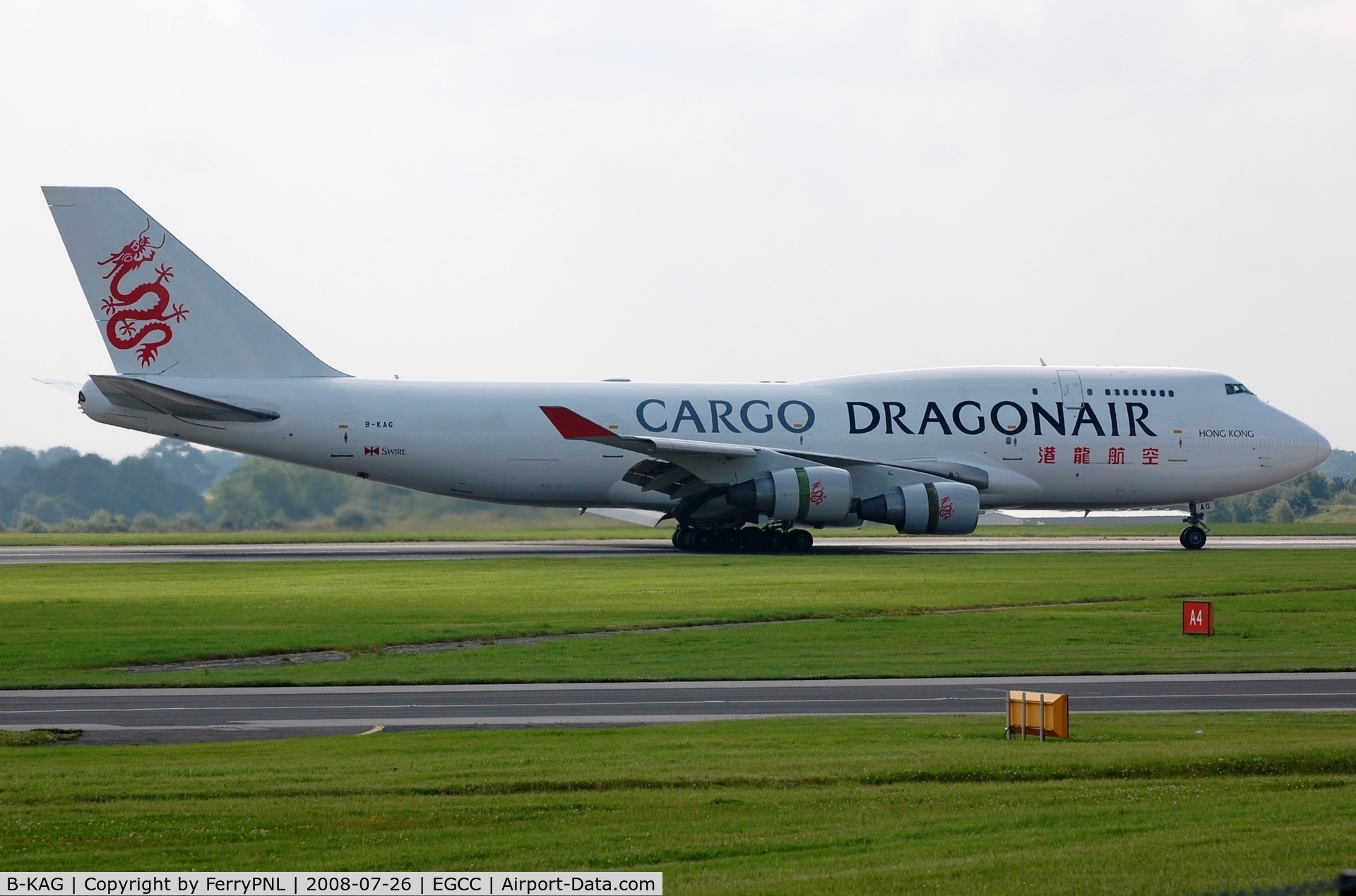 B-KAG, 2002 Boeing 747-412/BCF C/N 27067, Arrival of Dragonair B744F
