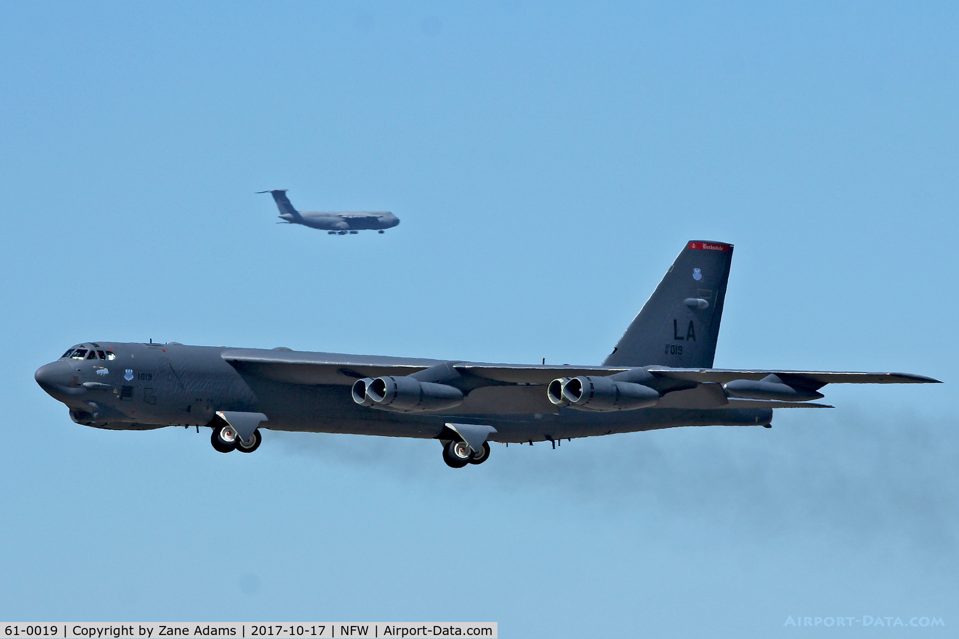 61-0019, 1961 Boeing B-52H Stratofortress C/N 464446, Departing NAS Fort Worth