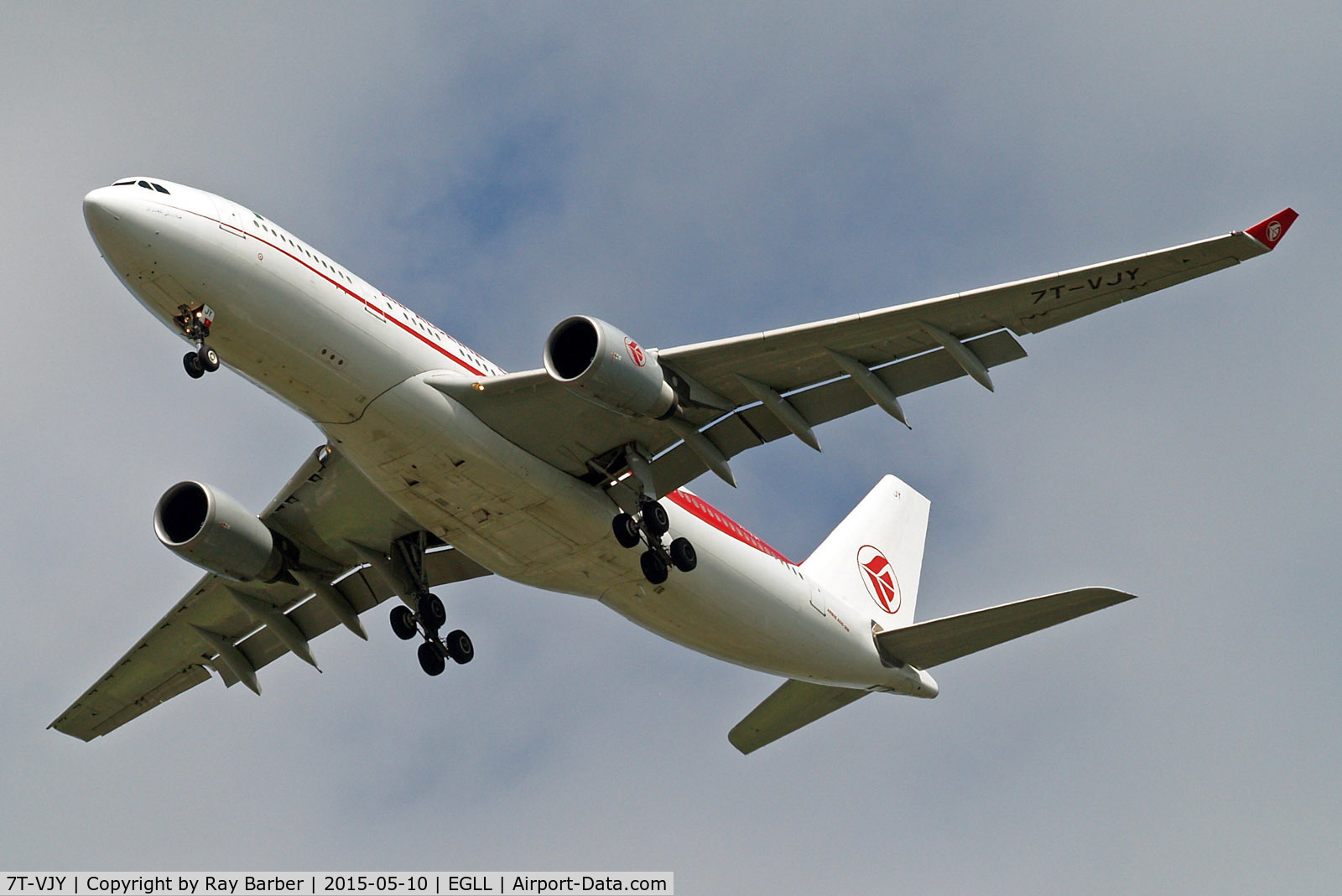 7T-VJY, 2005 Airbus A330-202 C/N 653, 7T-VJY   Airbus A330-202 [653] (Air Algerie) Home~G 10/05/2015. On approach 27R.