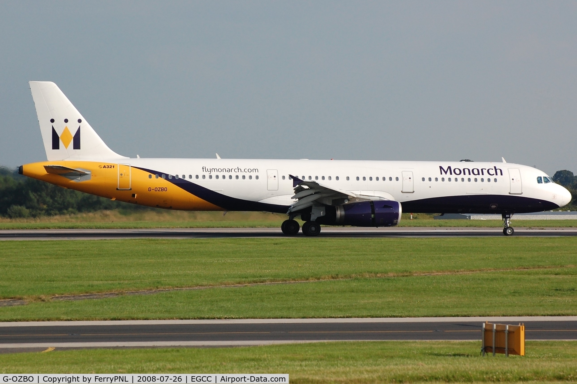G-OZBO, 2000 Airbus A321-231 C/N 1207, Arrival A321 of Monarch A321