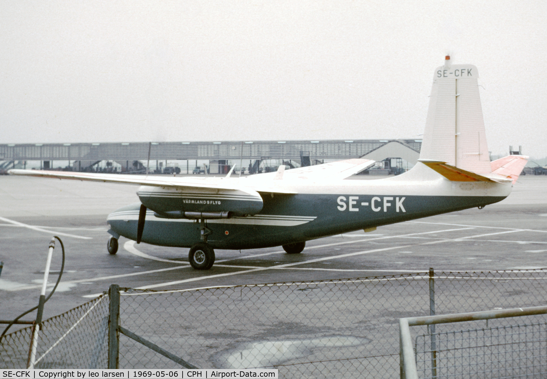 SE-CFK, 1953 Aero Commander 520 C/N 520-79, Copenhagen 6.5.1969